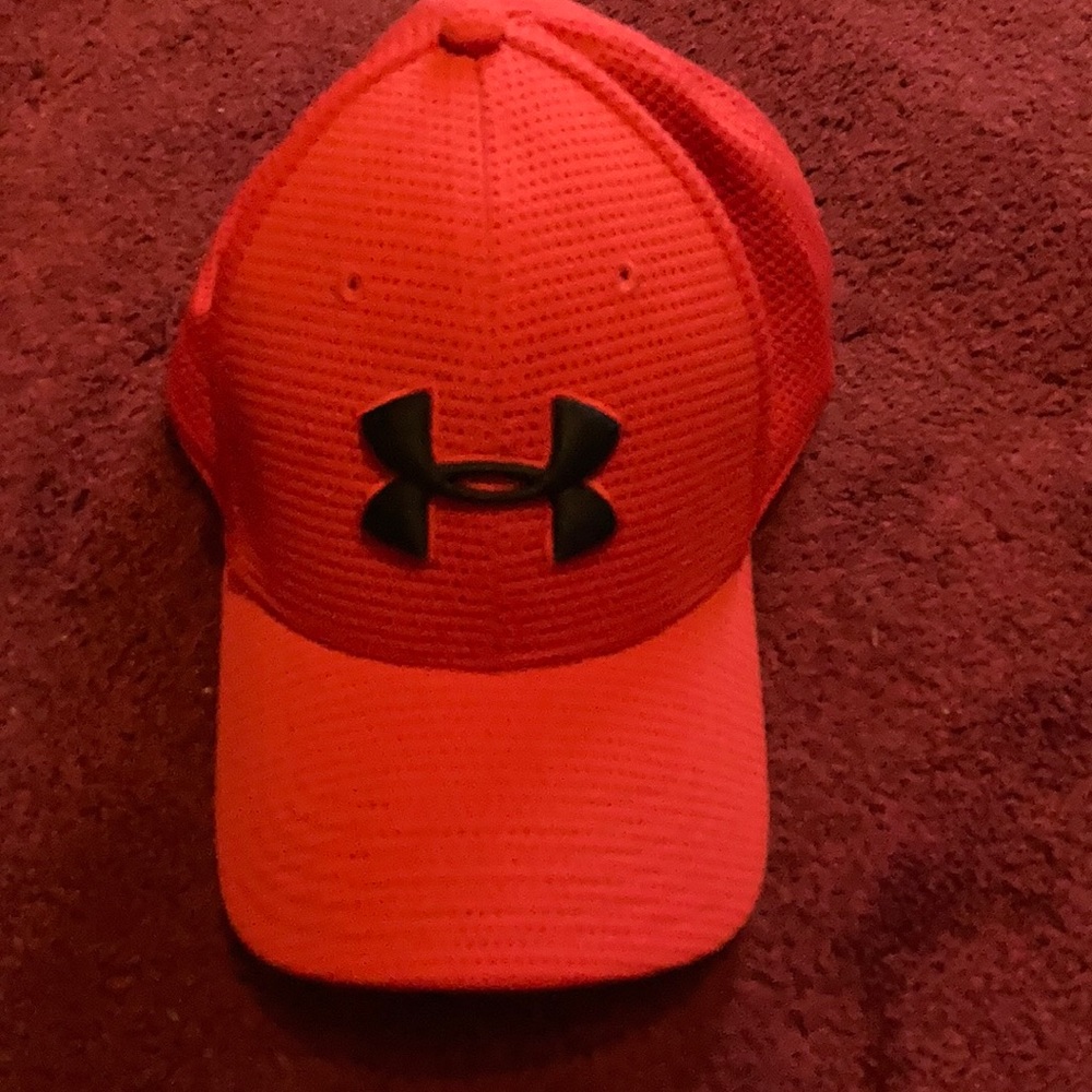 Red under armour hat